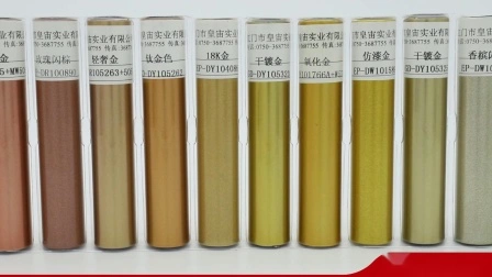 Revestimento químico em pó prateado metálico cromado cor dourada para alumínio com ISO9001 10% de desconto